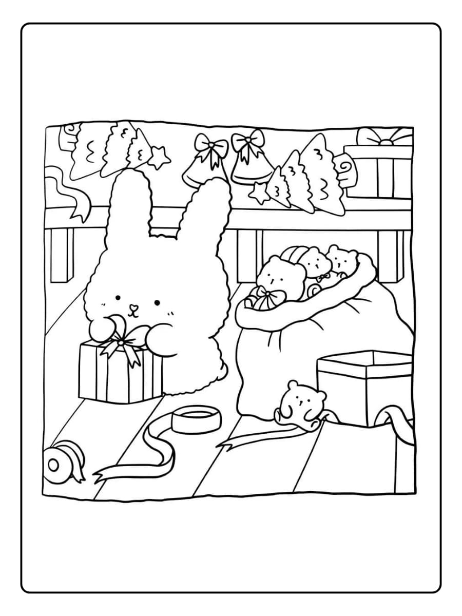 Süße Weihnachten Ausmalbilder (9)