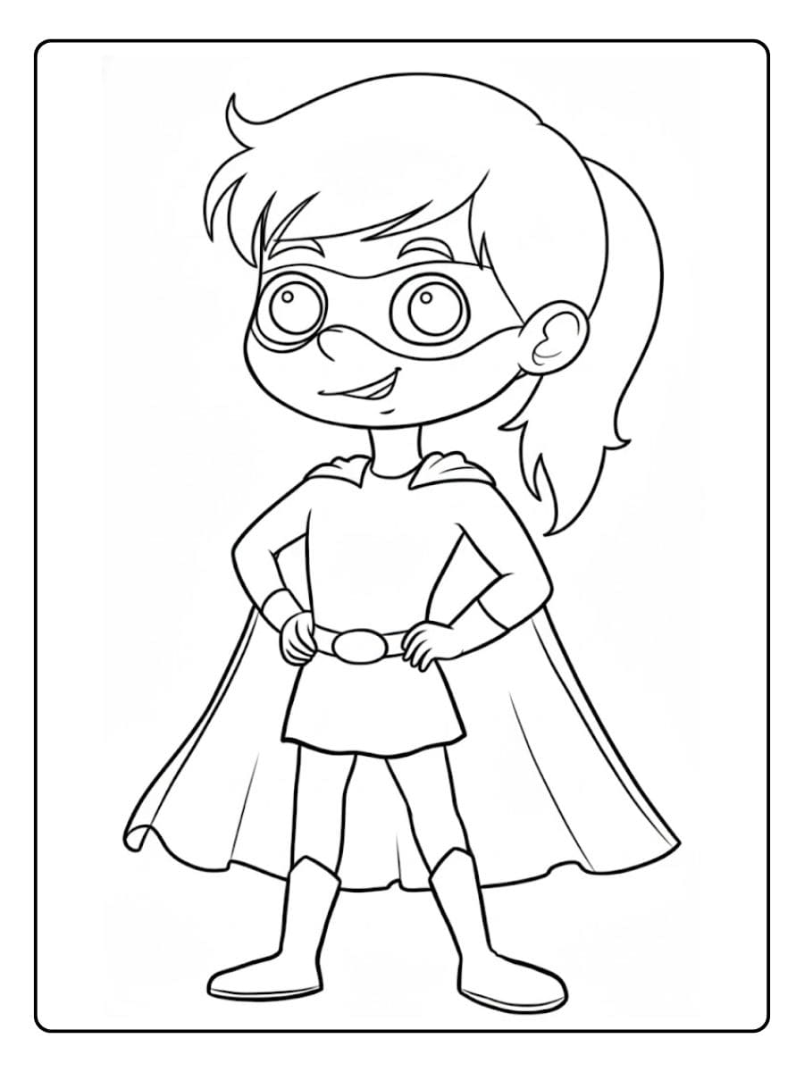 Superheld ausmalbilder