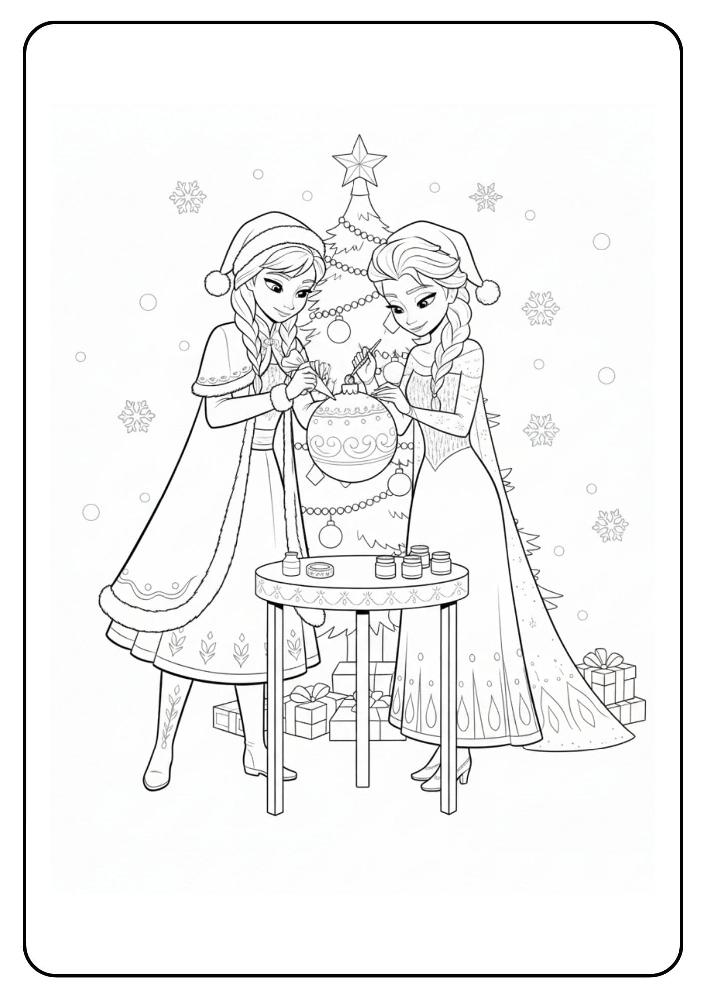 Weihnachten Anna und Elsa Dekoration