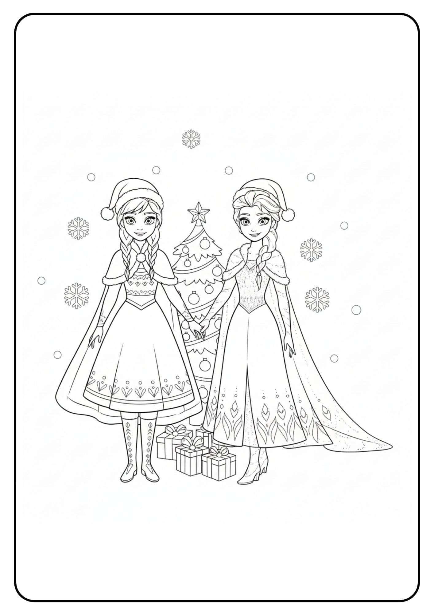 Weihnachten Anna und Elsa Einfach