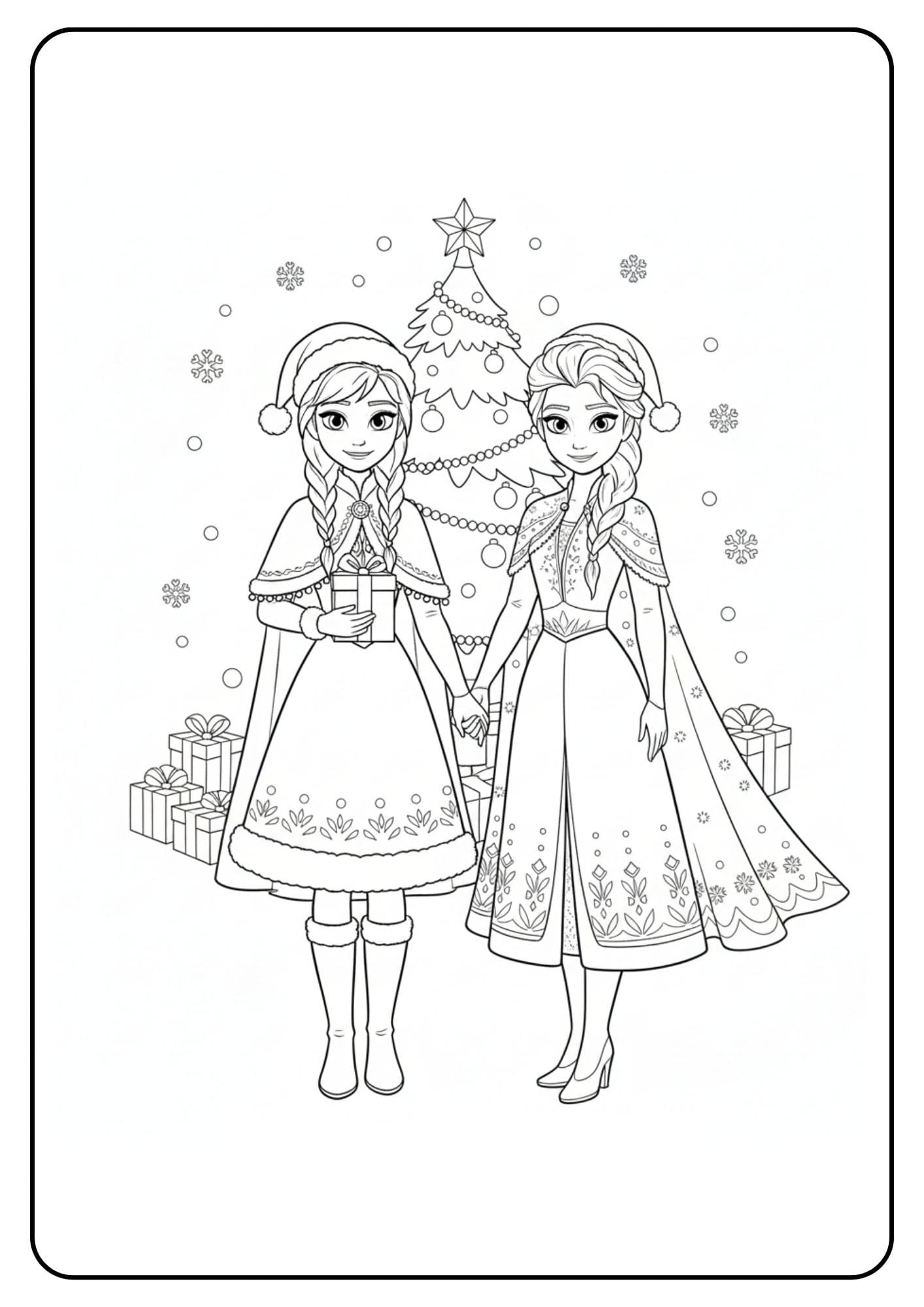 Weihnachten Anna und Elsa Winterkleider