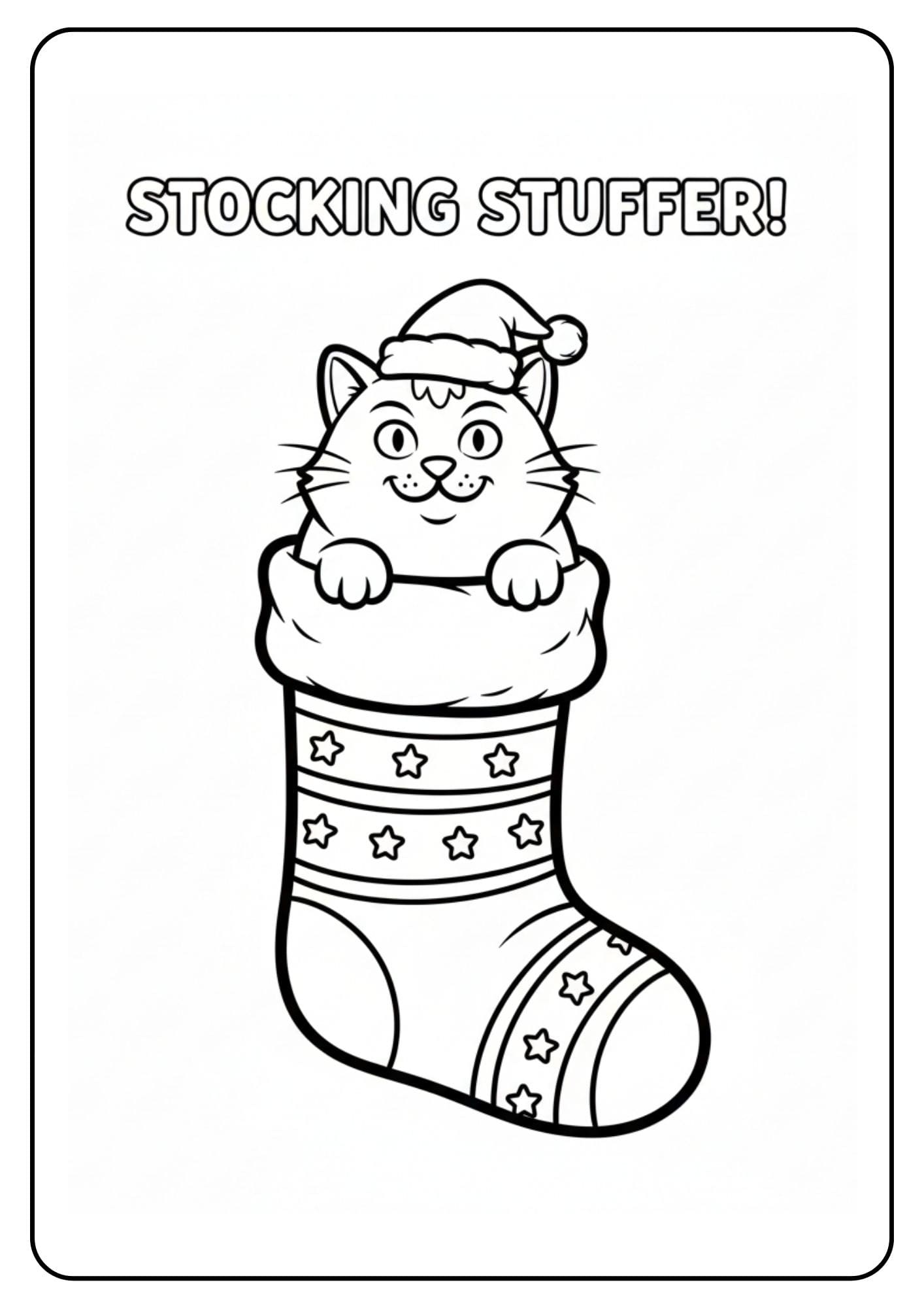 Weihnachten Katze im Stiefel