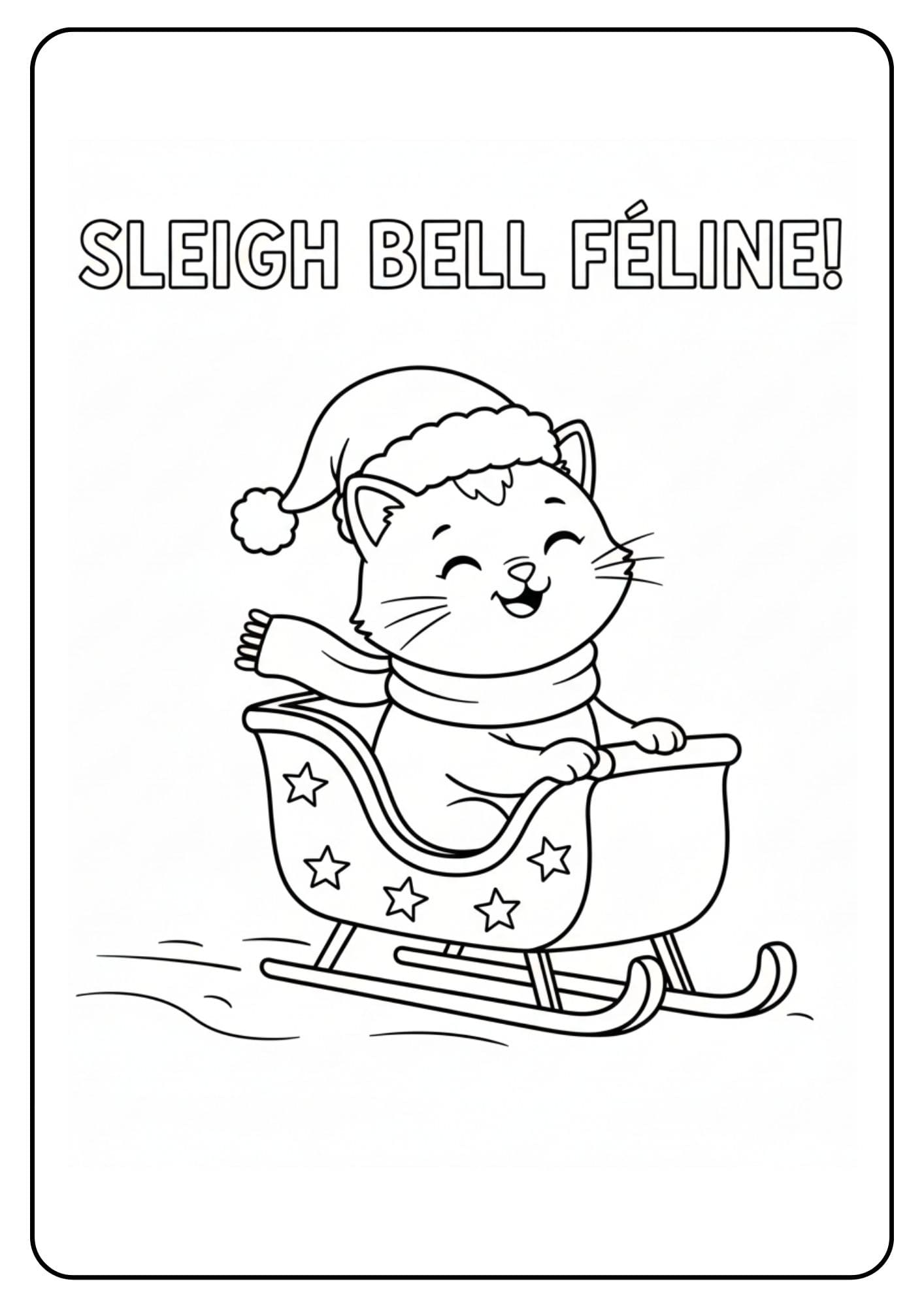 Weihnachten Katze mit Glocke