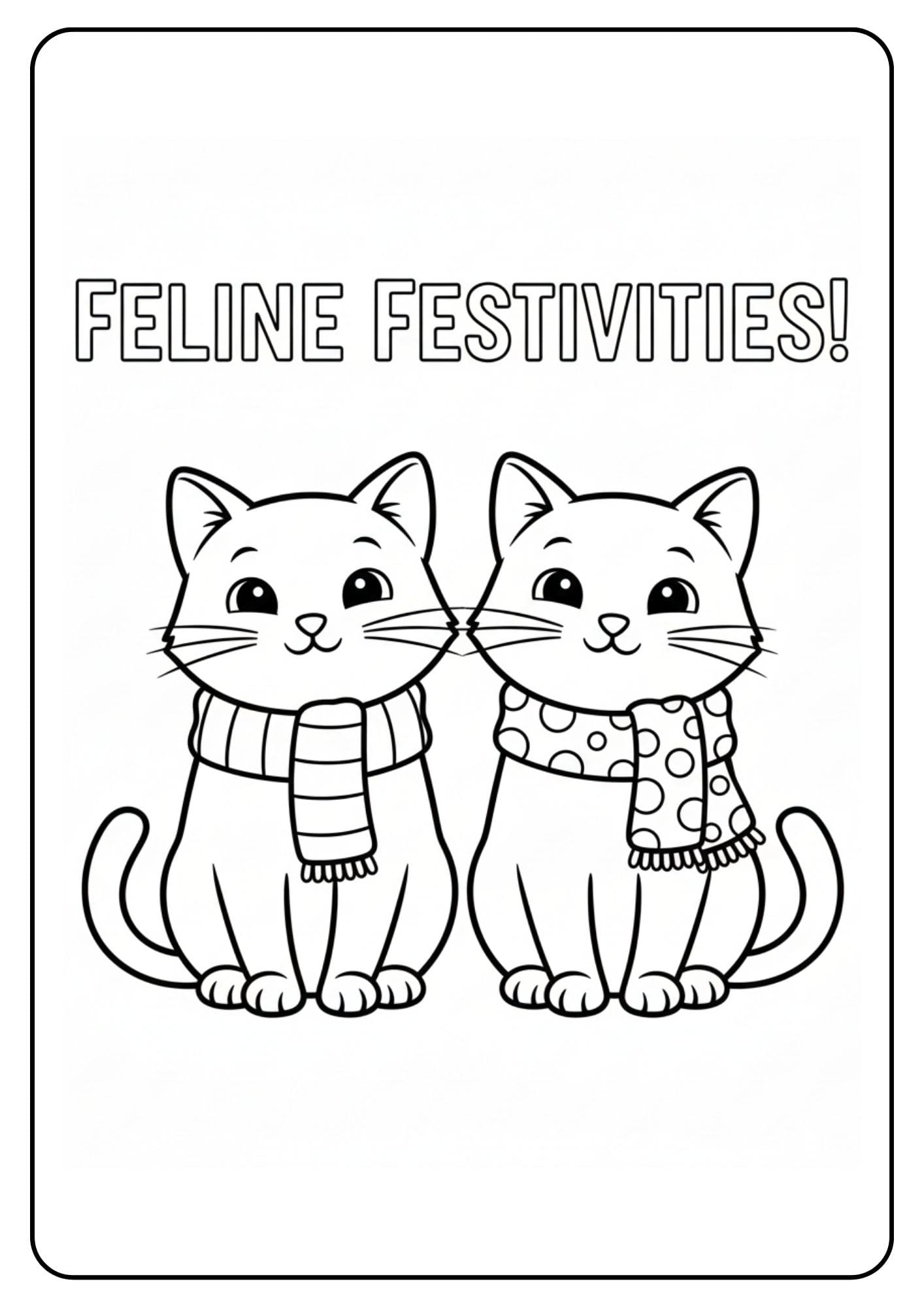 Weihnachten Katzenpaar