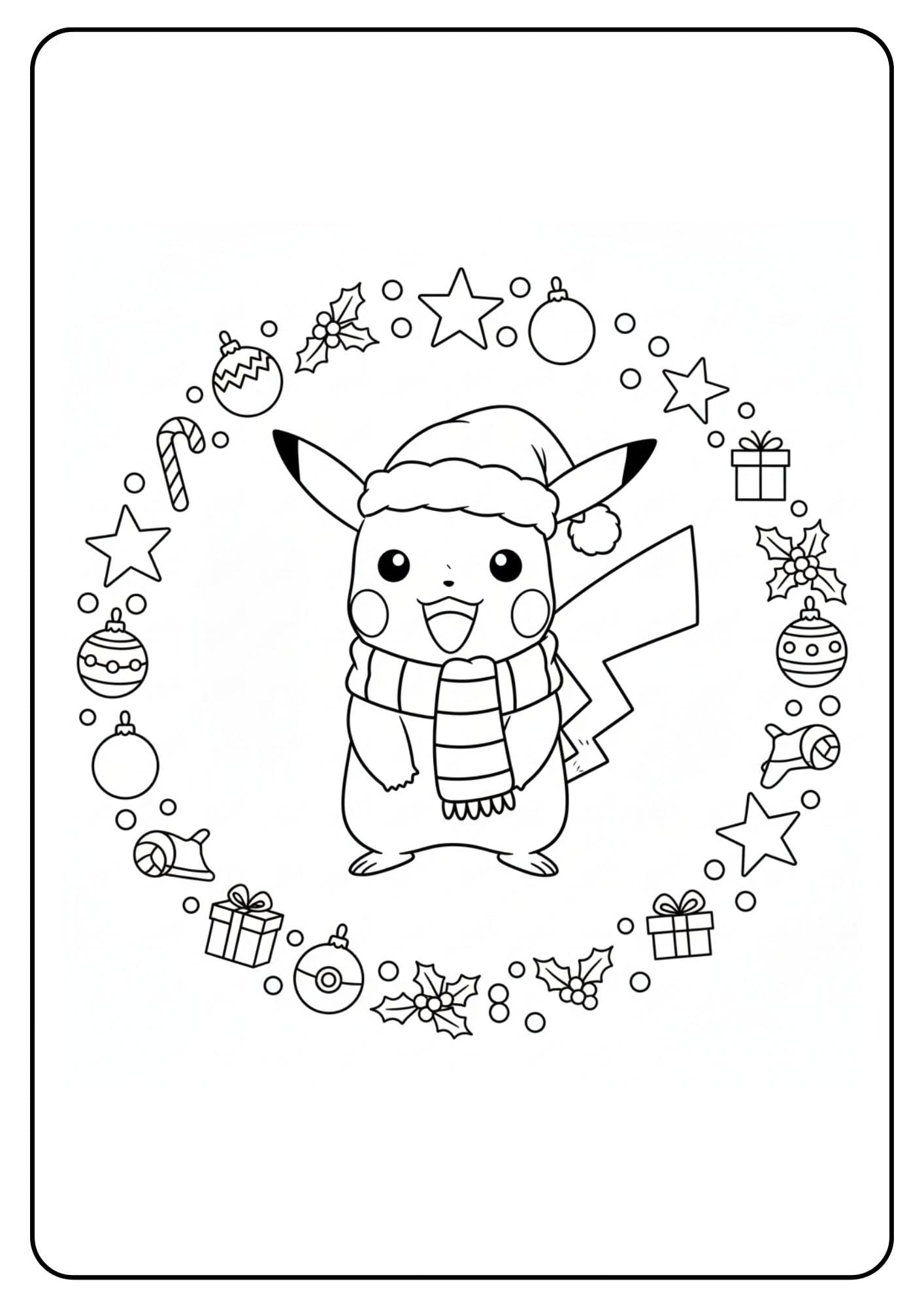 Weihnachten Pikachu Dekoration