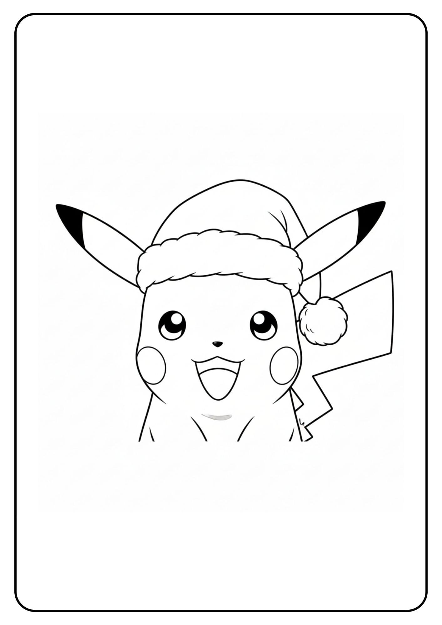 Weihnachten Pikachu Kopf