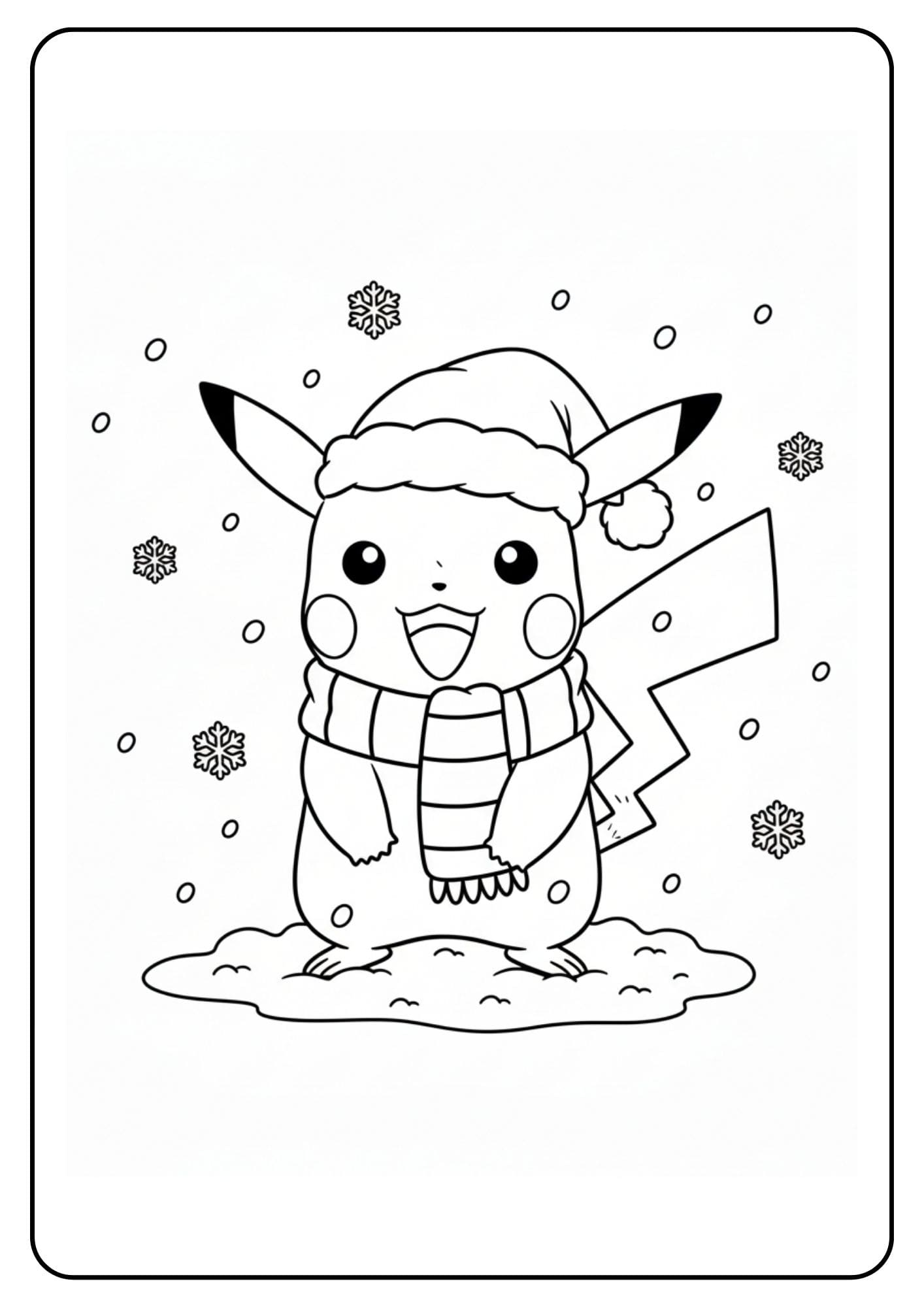 Weihnachten Pikachu Winter