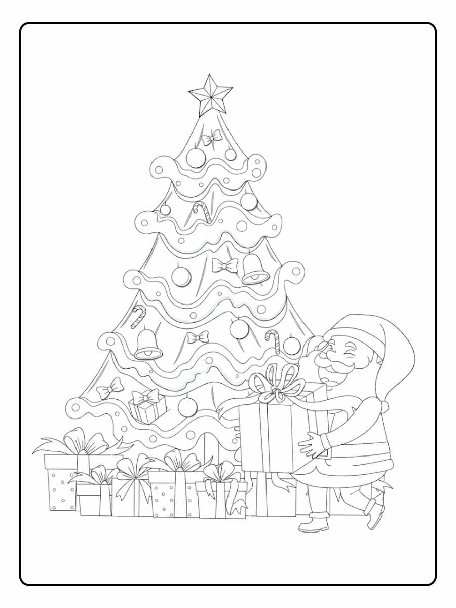 Weihnachtsmann Kranz Ausmalbild weihnachtsmann weihnachten ausmalbilder