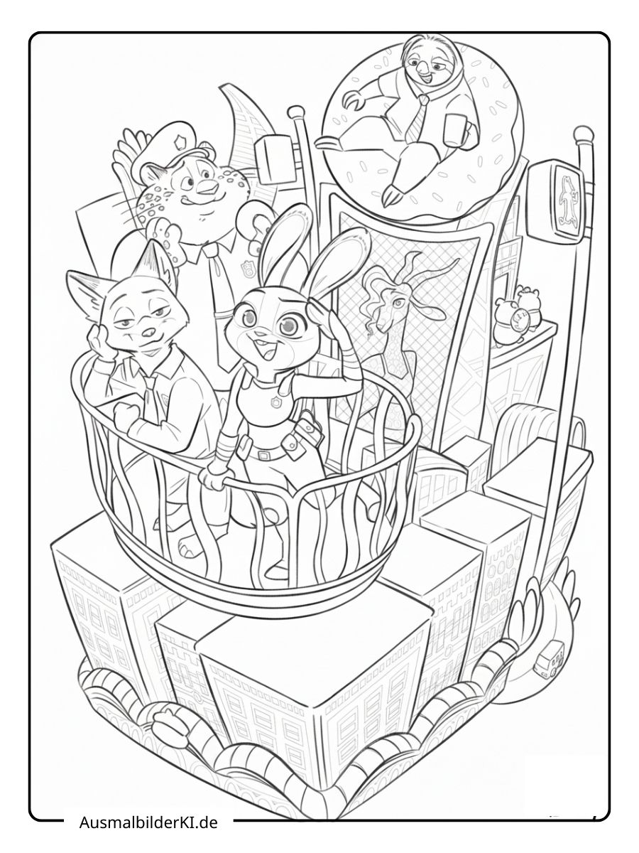 Zootopia Ausmalbilder (3)
