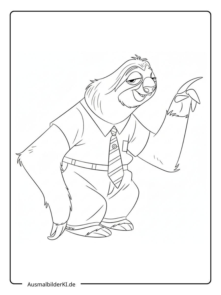 Flash Zootopia Ausmalbilder