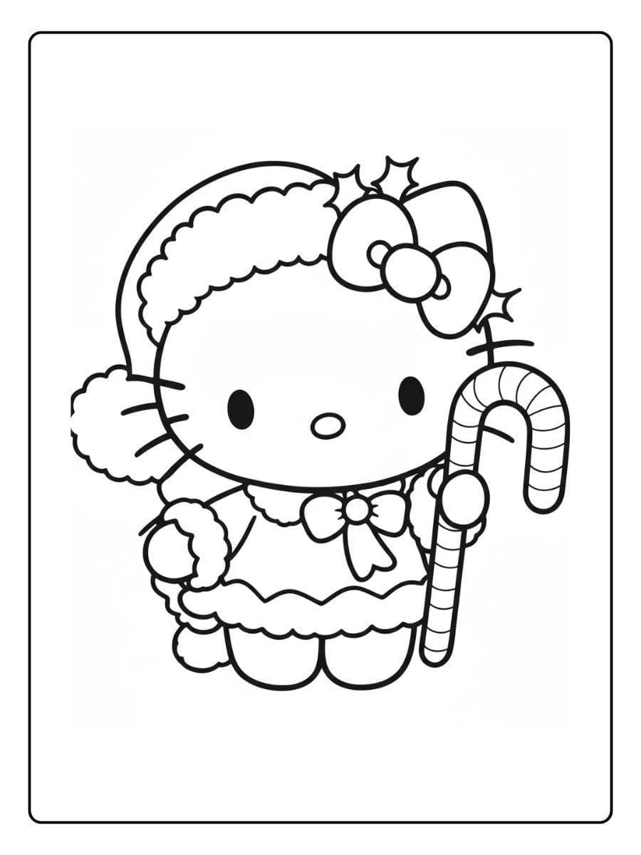 ausmalbilder weihnachten hello kitty (2)