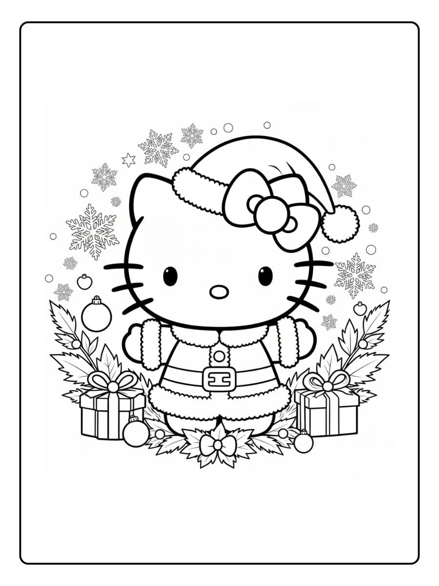 ausmalbilder weihnachten hello kitty (3)