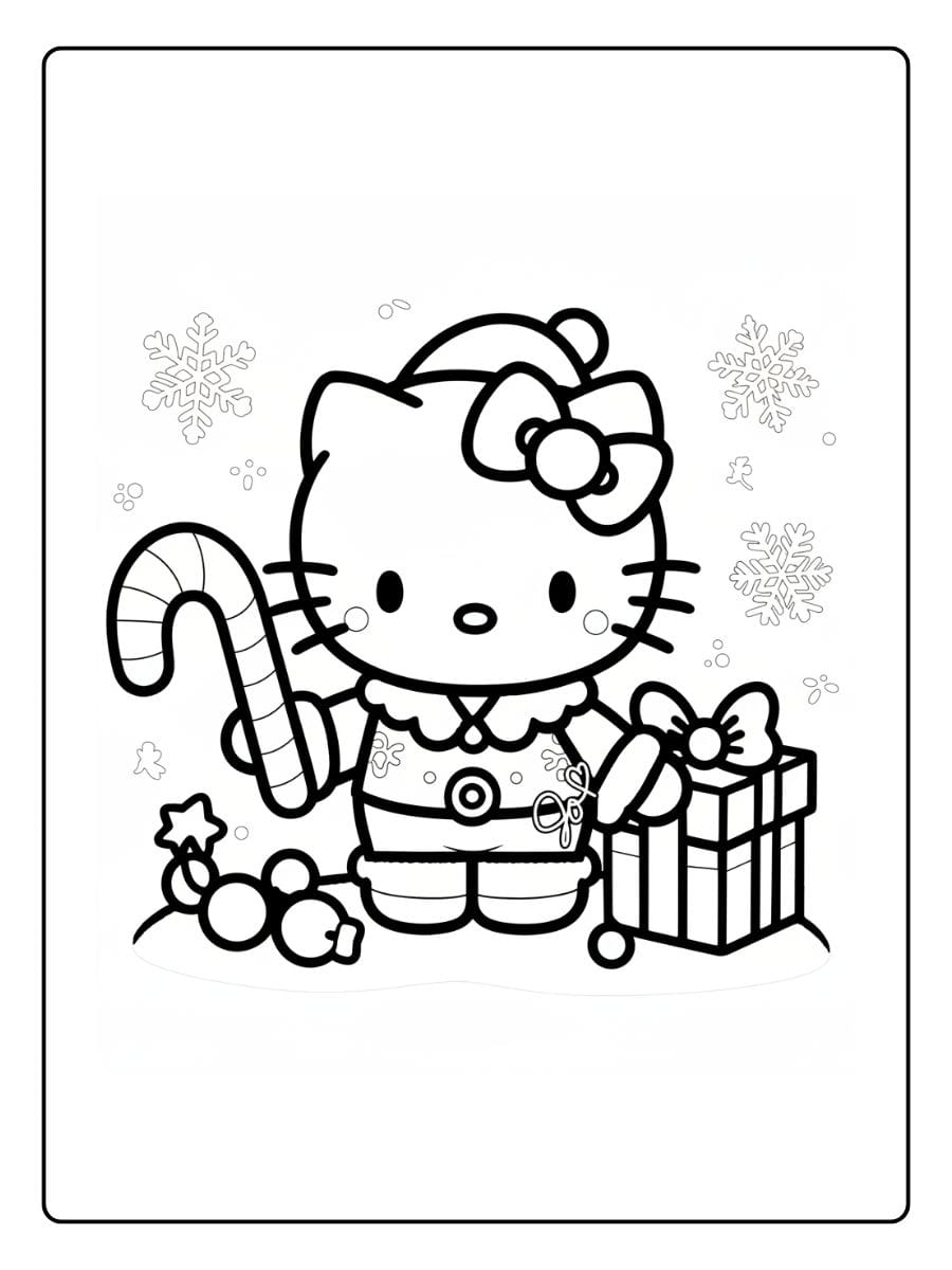 ausmalbilder weihnachten hello kitty (7)