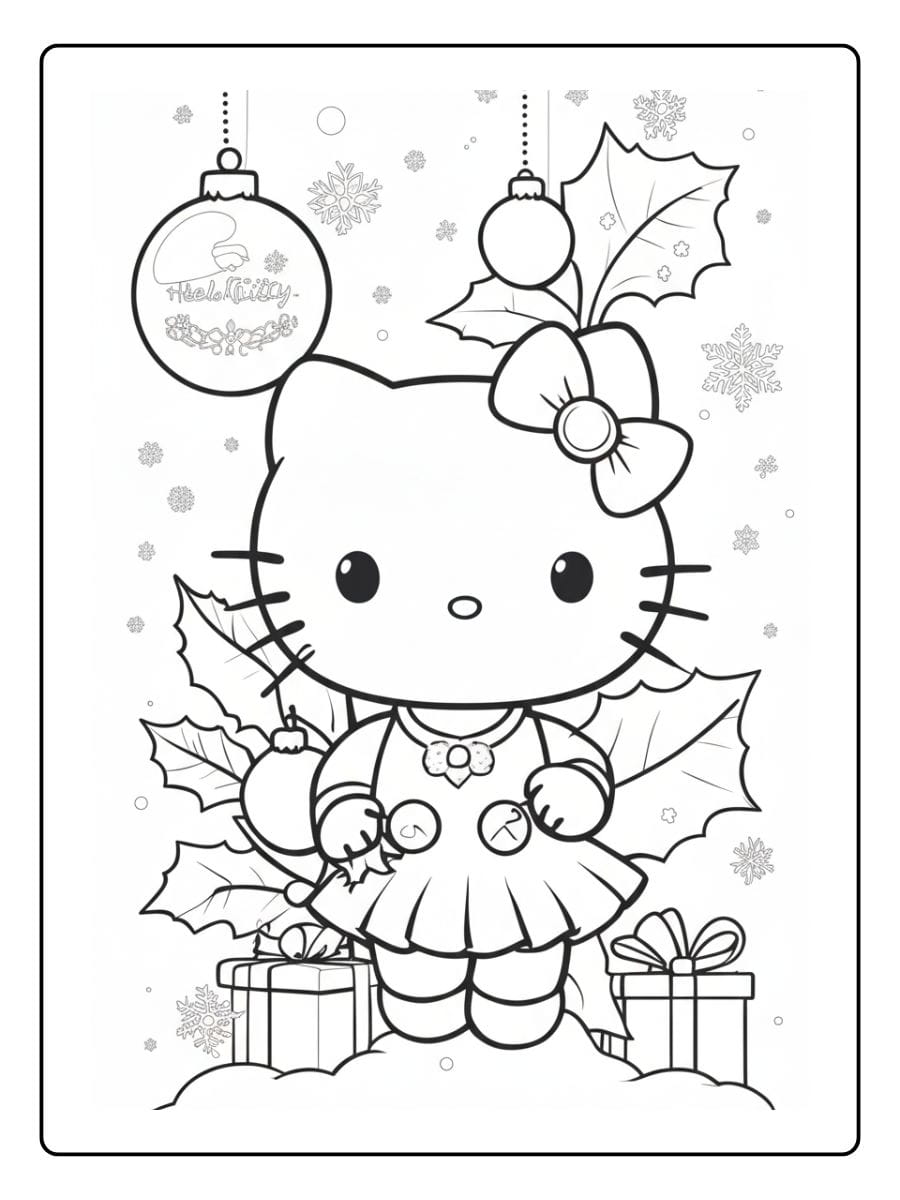 ausmalbilder weihnachten hello kitty (9)