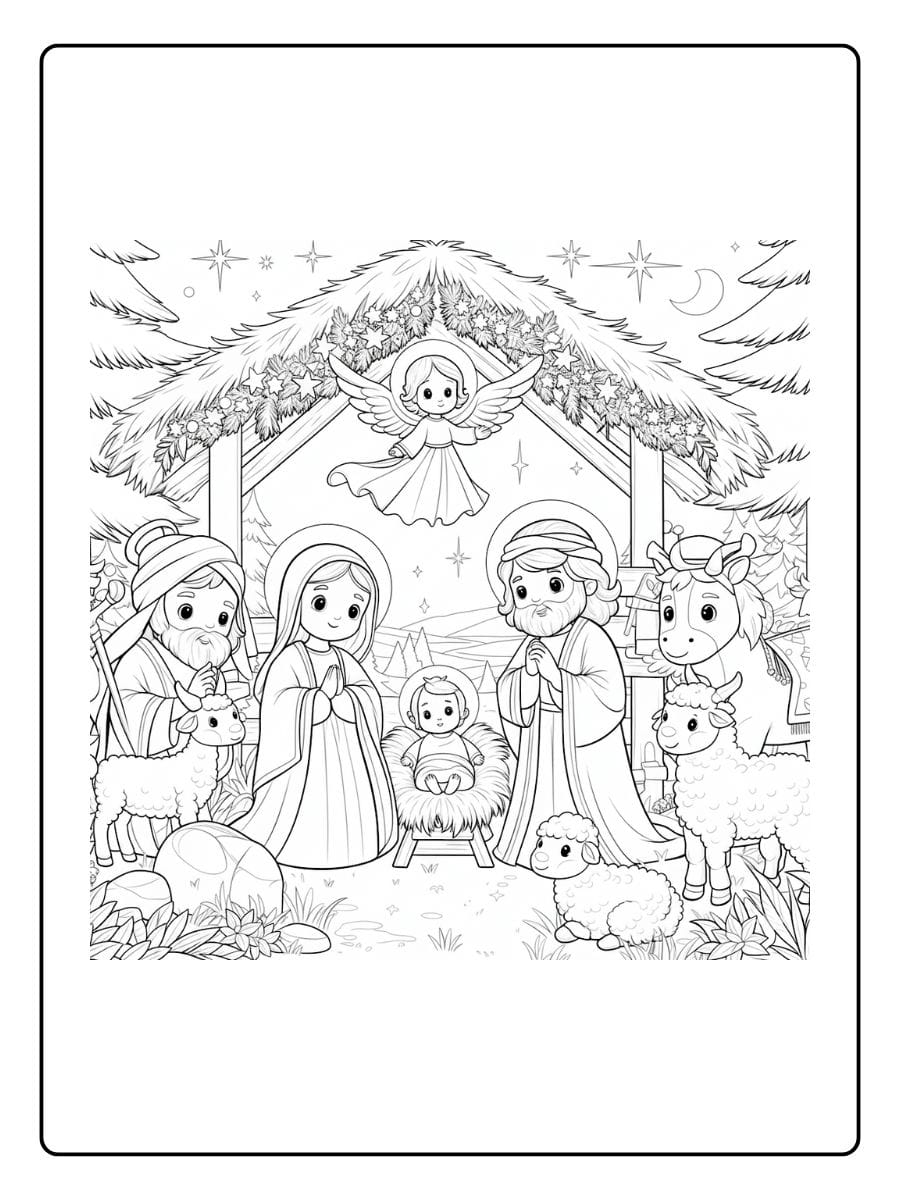 ausmalbilder weihnachten krippe (10)