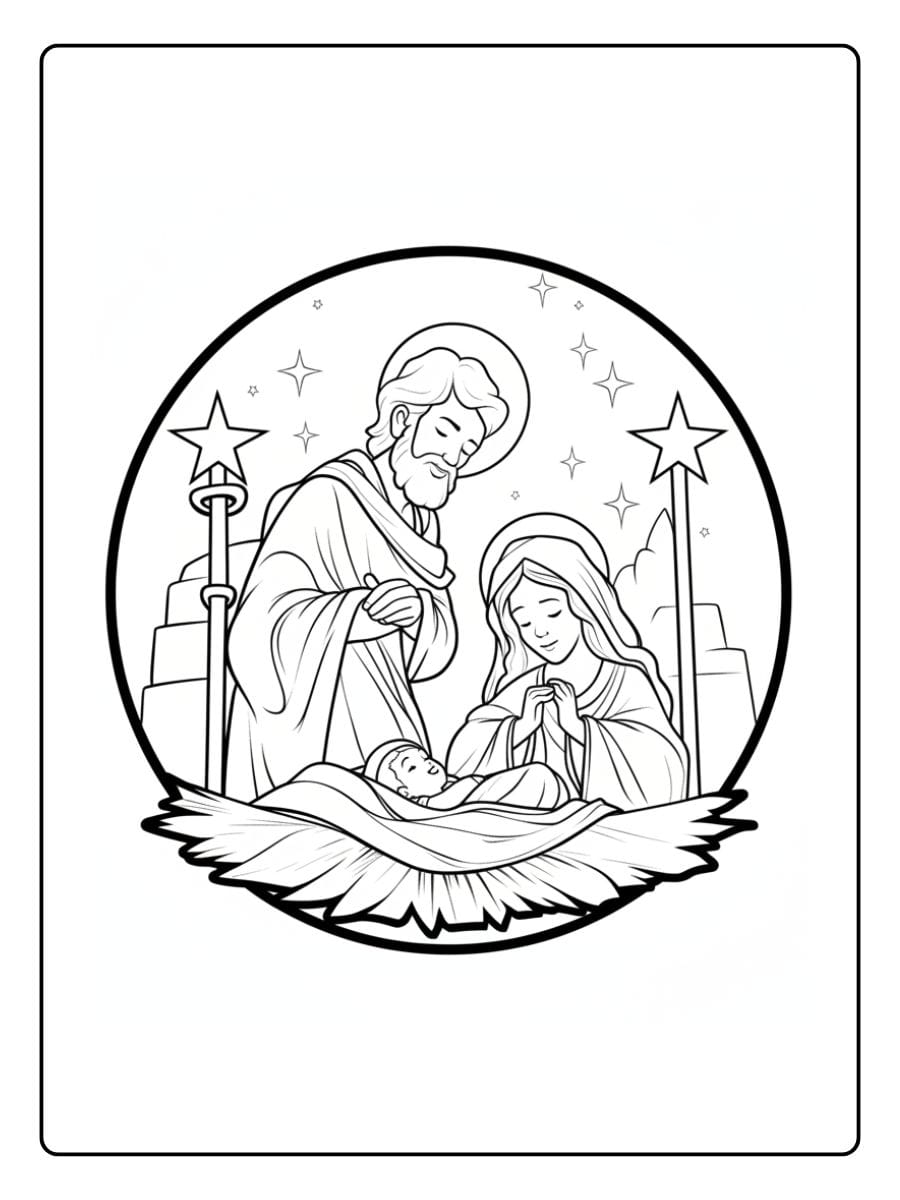 ausmalbilder weihnachten krippe (2)