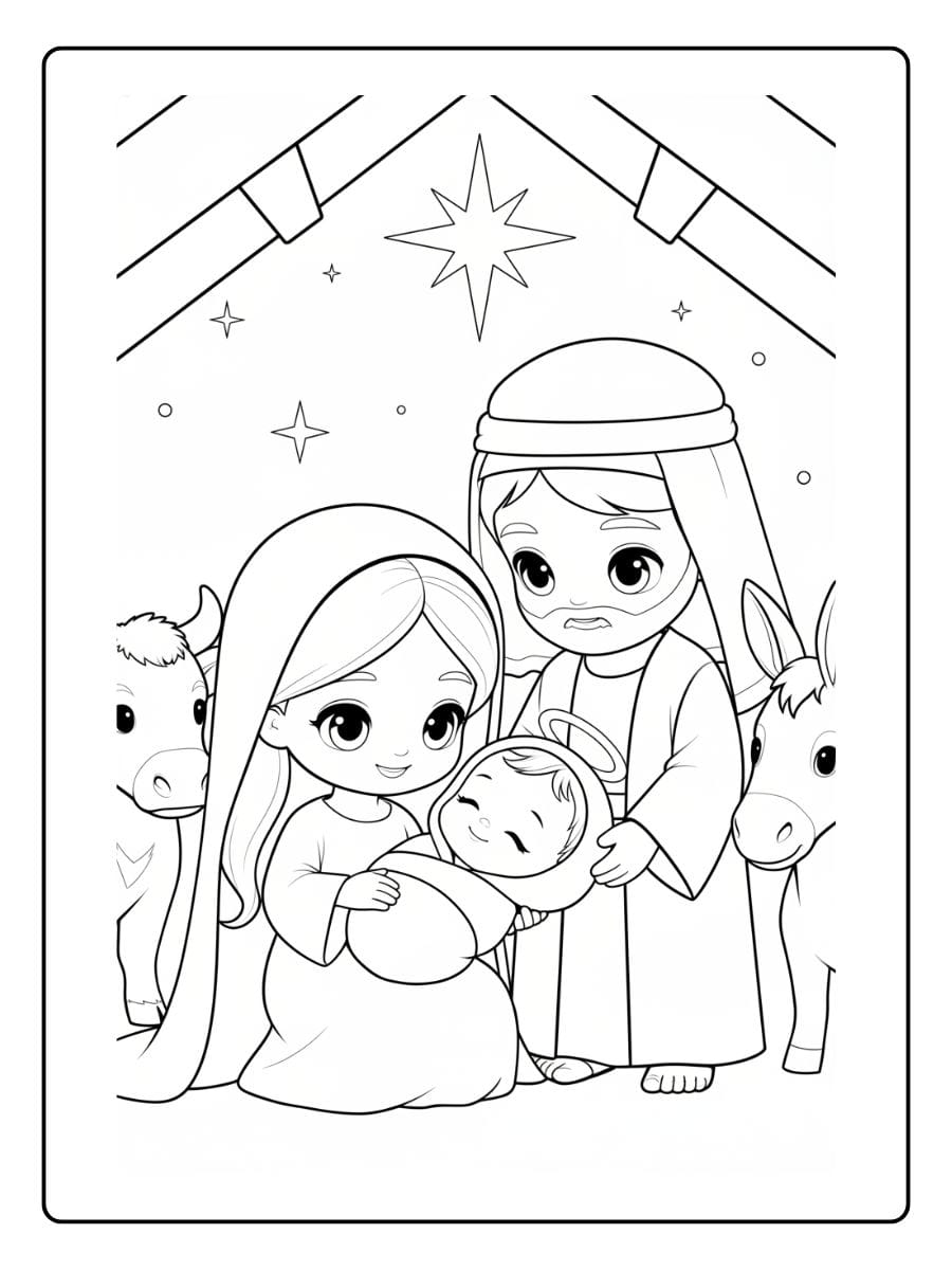 ausmalbilder weihnachten krippe (8)