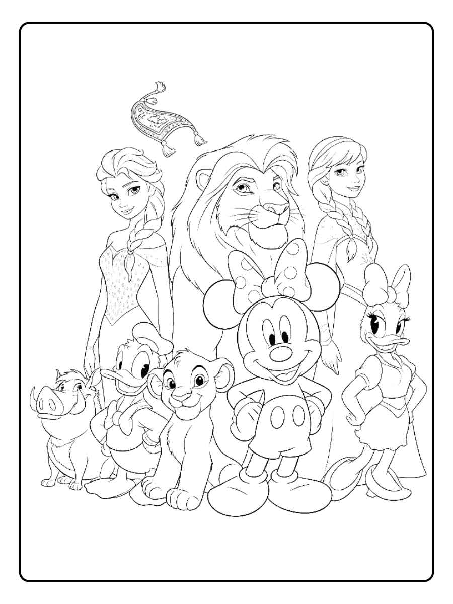 disney ausmalbilder blumenvase