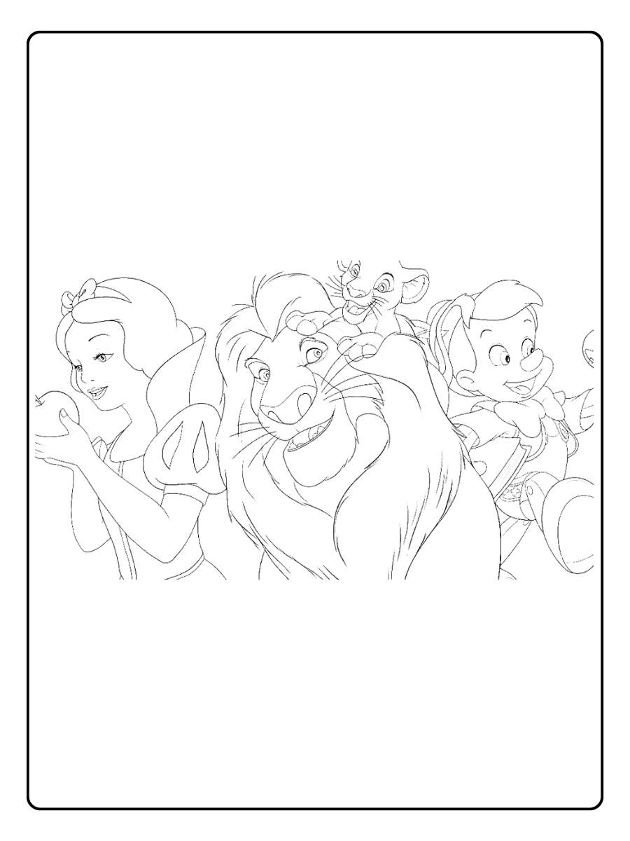 disney ausmalbilder einfach