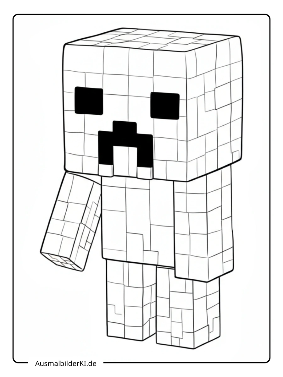minecraft ausmalbilder