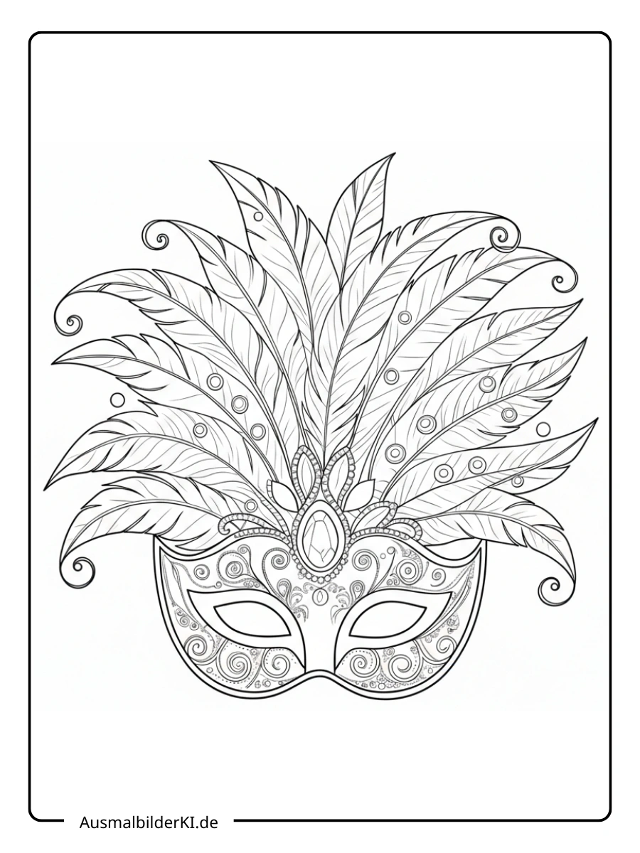 Ausmalbilder Karneval und Fasching (11)