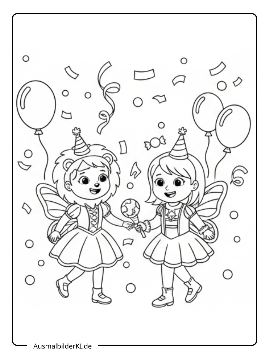 Ausmalbilder Karneval und Fasching (17)