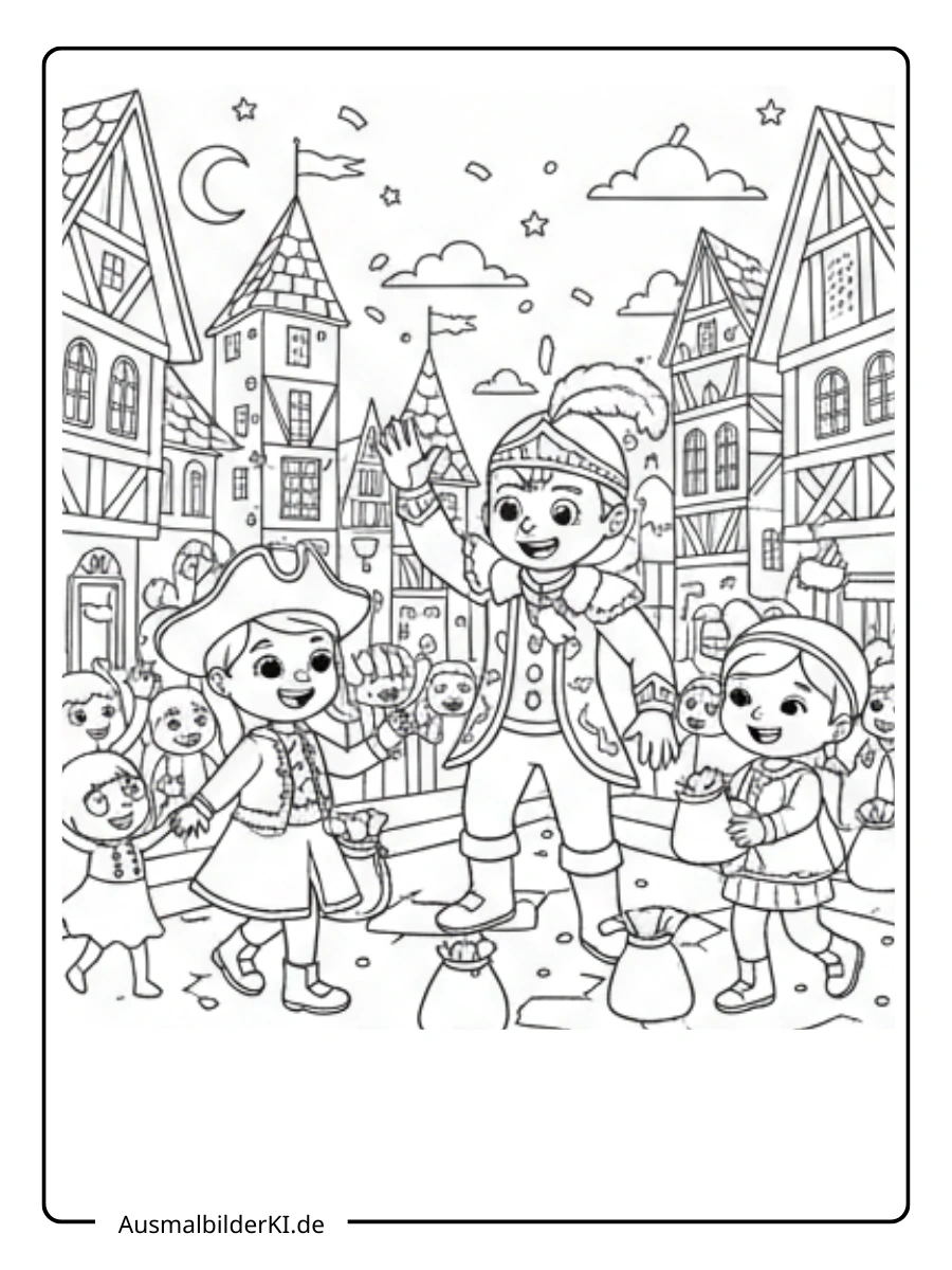 Ausmalbilder Karneval und Fasching (18)