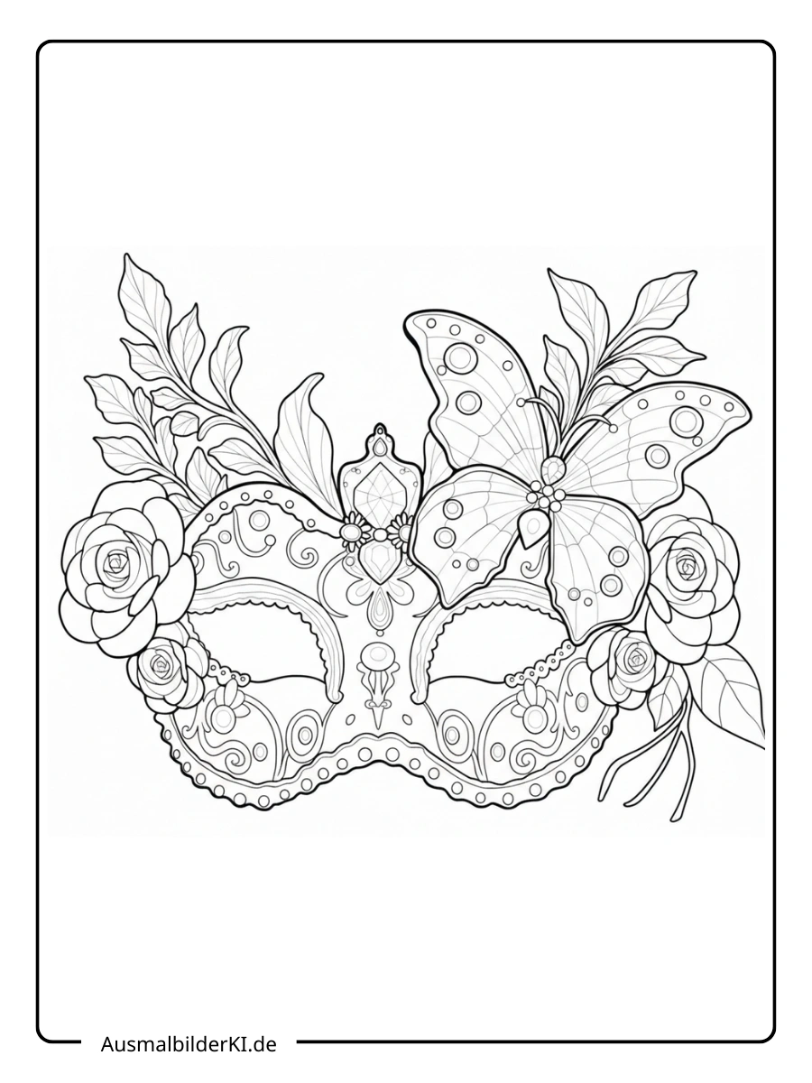 Ausmalbilder Karneval und Fasching (19)