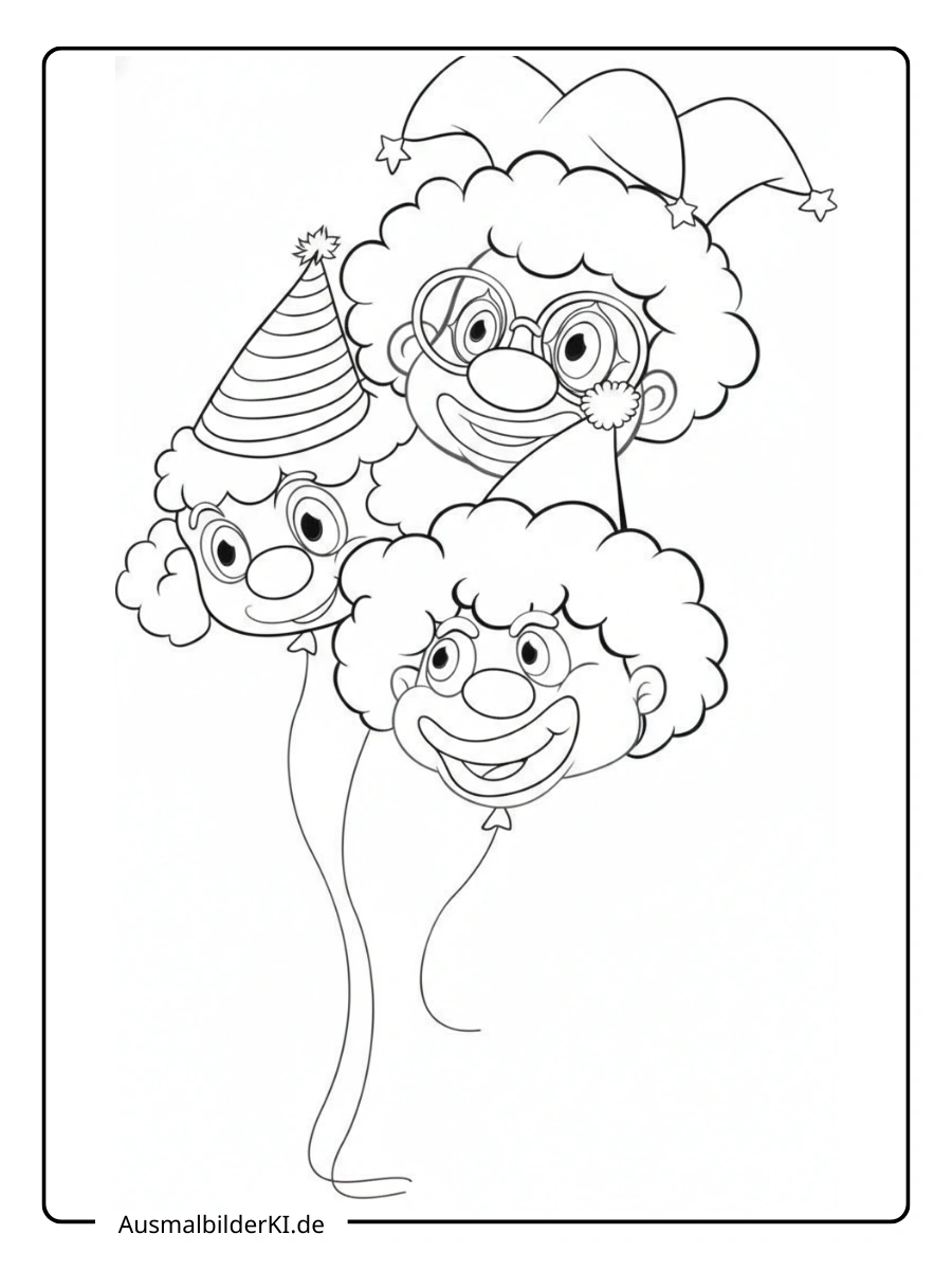 Ausmalbilder Karneval und Fasching (25)