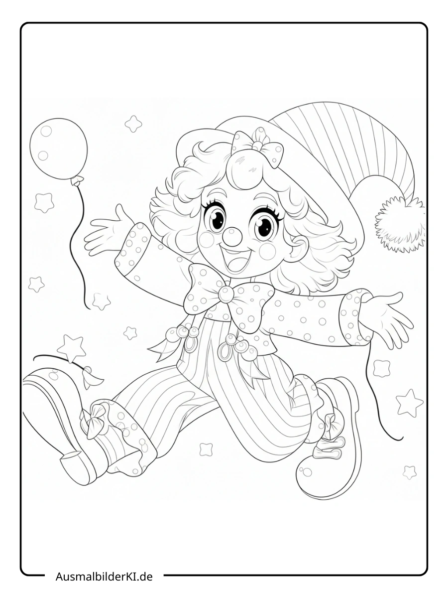 Ausmalbilder Karneval und Fasching (26)