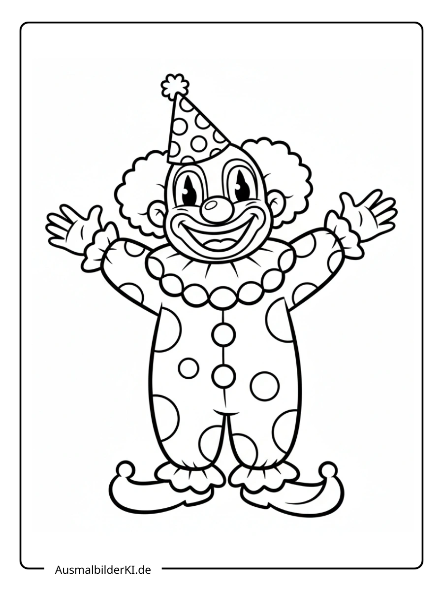 Ausmalbilder Karneval und Fasching (3)