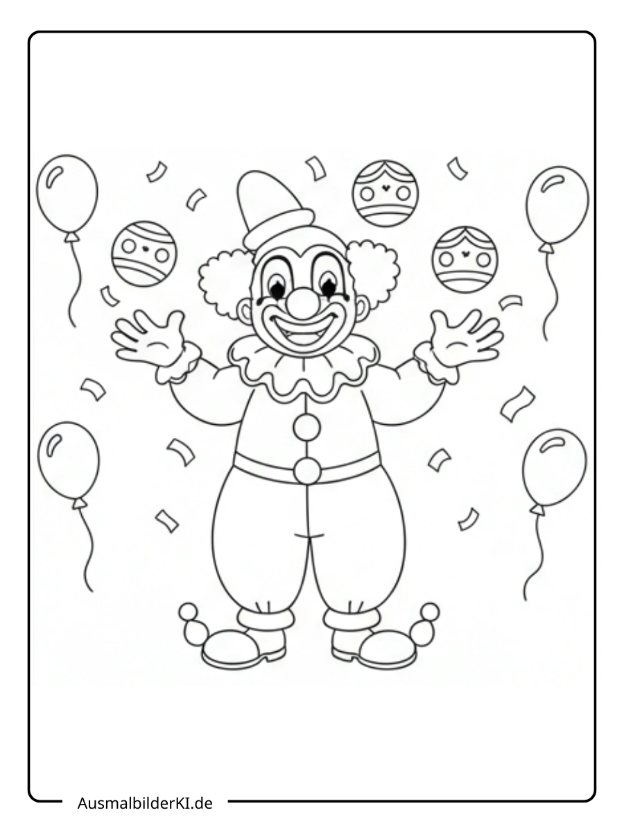 Ausmalbilder Karneval und Fasching (7)