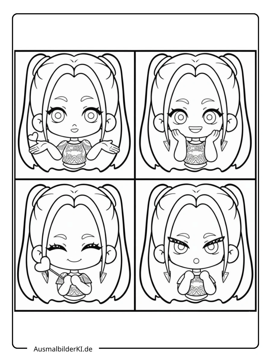 Ausmalbilder Mira ( kpop demon hunters ) (12)