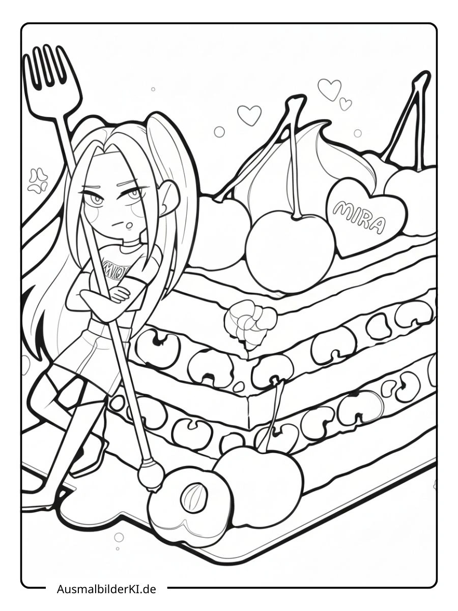 Ausmalbilder Mira ( kpop demon hunters ) (15)