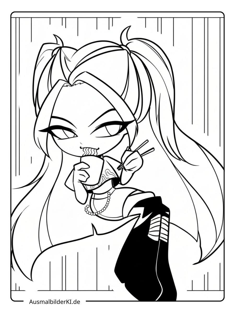 Ausmalbilder Mira ( kpop demon hunters ) (17)