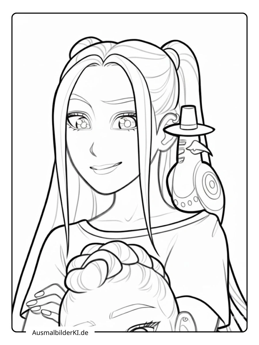 Ausmalbilder Mira ( kpop demon hunters ) (21)