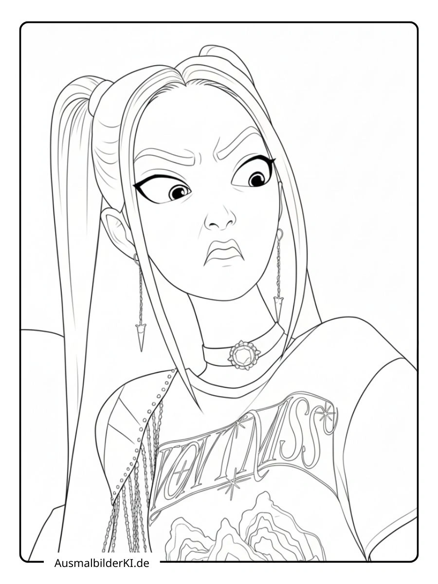 Ausmalbilder Mira ( kpop demon hunters ) (24)