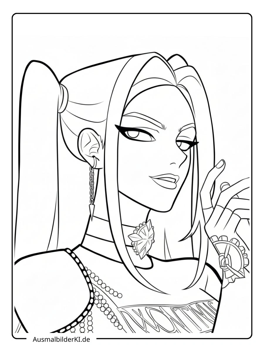 Ausmalbilder Mira ( kpop demon hunters ) (5)