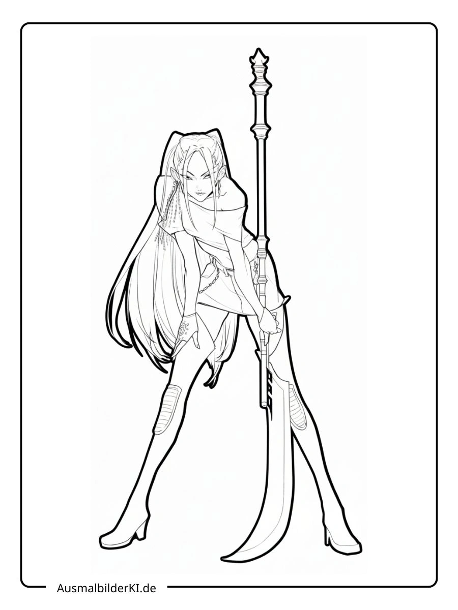 Ausmalbilder Mira ( kpop demon hunters ) (7)