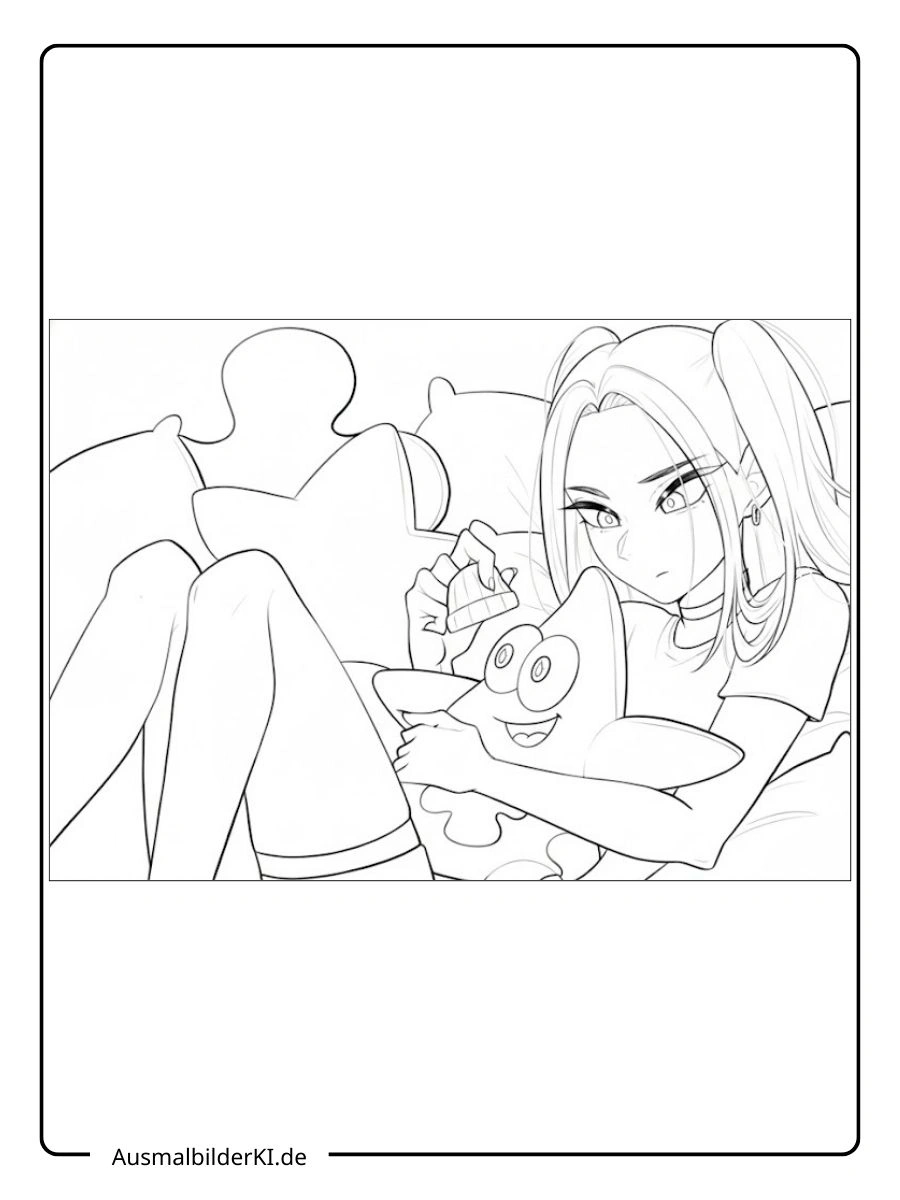 Ausmalbilder Mira ( kpop demon hunters ) (9)