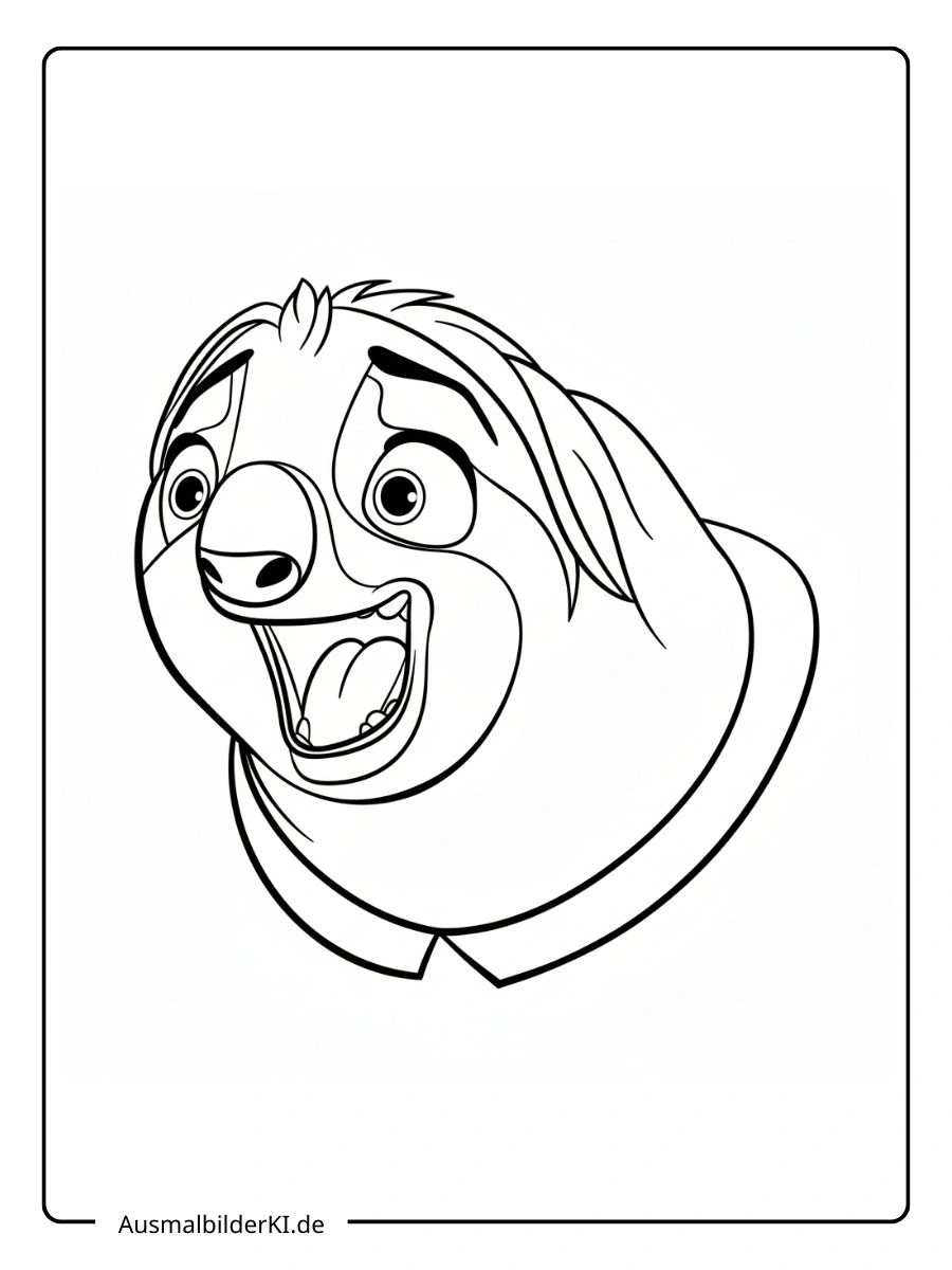 Flash Zoomania Ausmalbilder Porträt