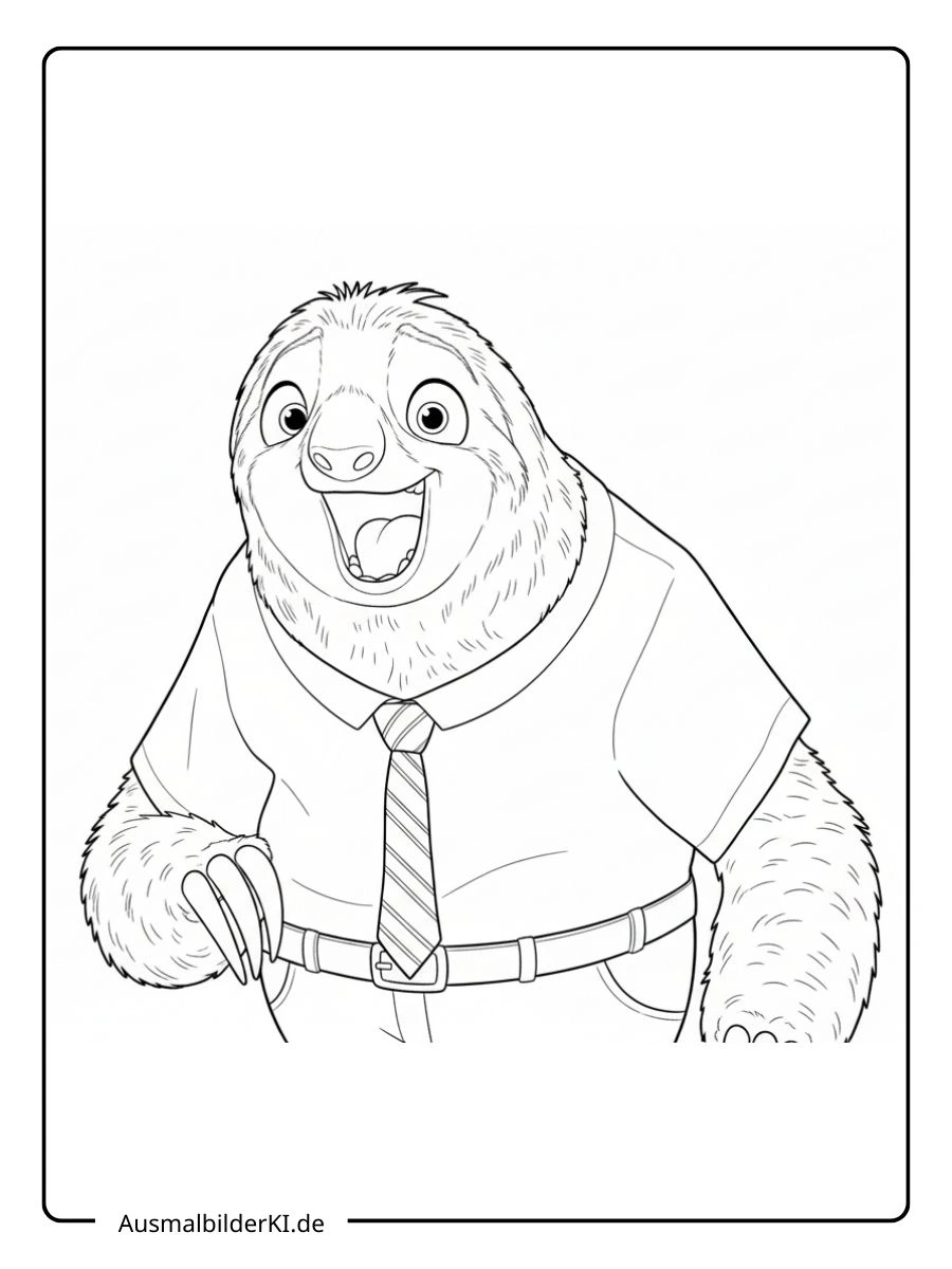 Lachender Flash Zoomania Ausmalbilder