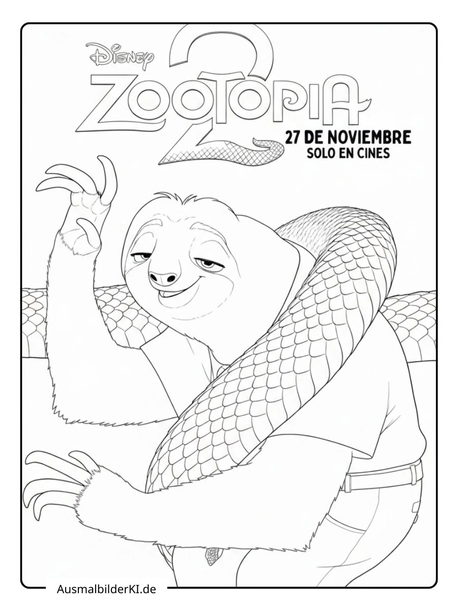 Flash Zoomania 2 Ausmalbilder Plakat