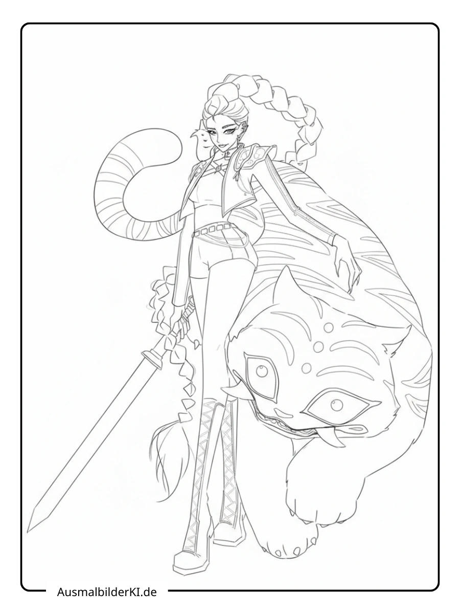 Rumi Ausmalbilder (kpop demon hunters ) (1)