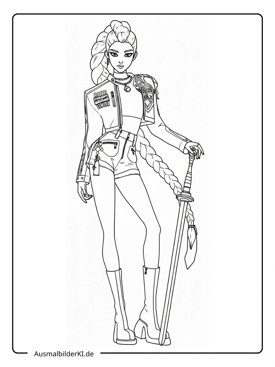 Rumi Ausmalbilder (kpop demon hunters ) (2)