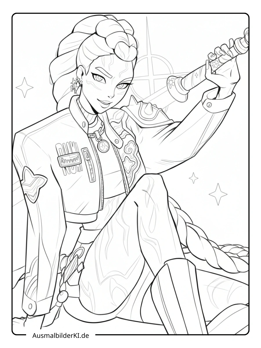 Rumi Ausmalbilder (kpop demon hunters ) (20)