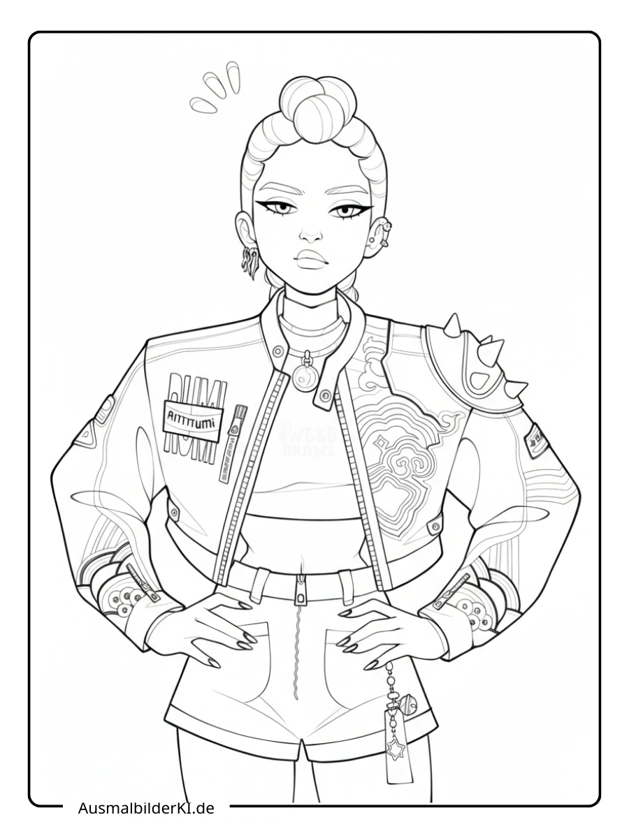 Rumi Ausmalbilder (kpop demon hunters ) (5)