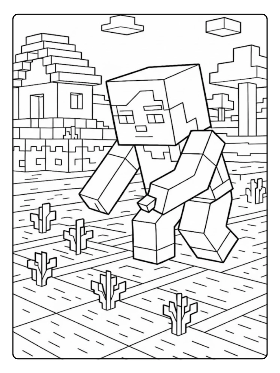 ausmalbilder minecraft haus (13)