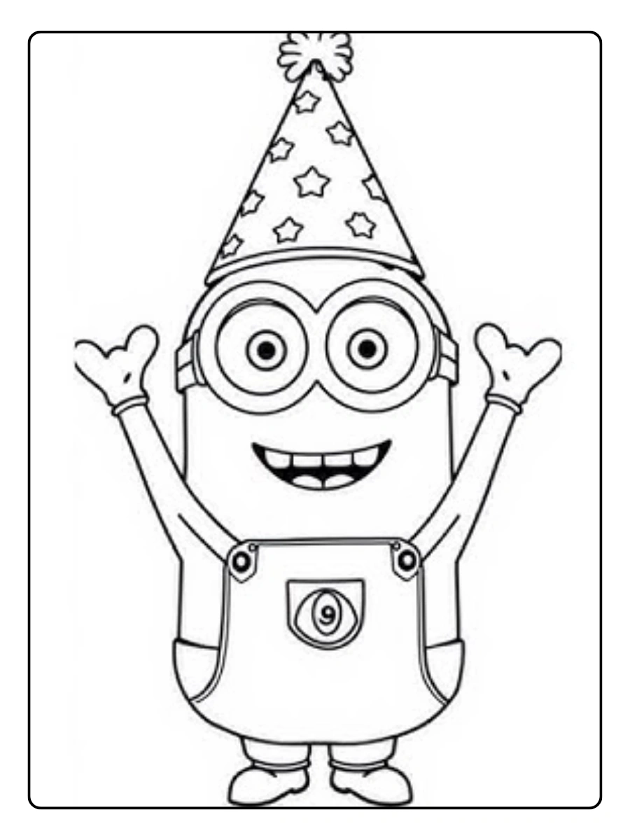 ausmalbilder minions geburtstag (1)