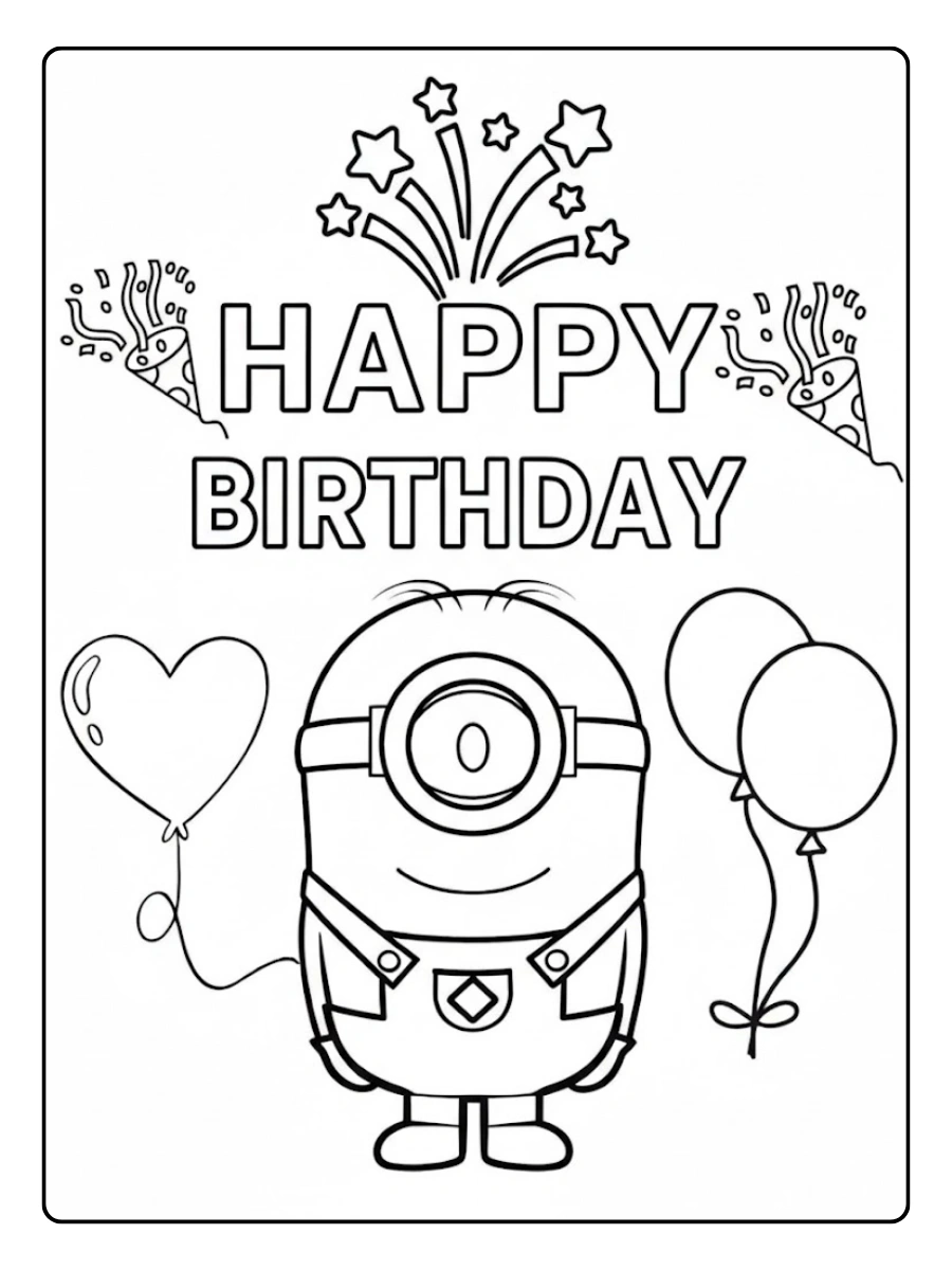 ausmalbilder minions geburtstag (3)